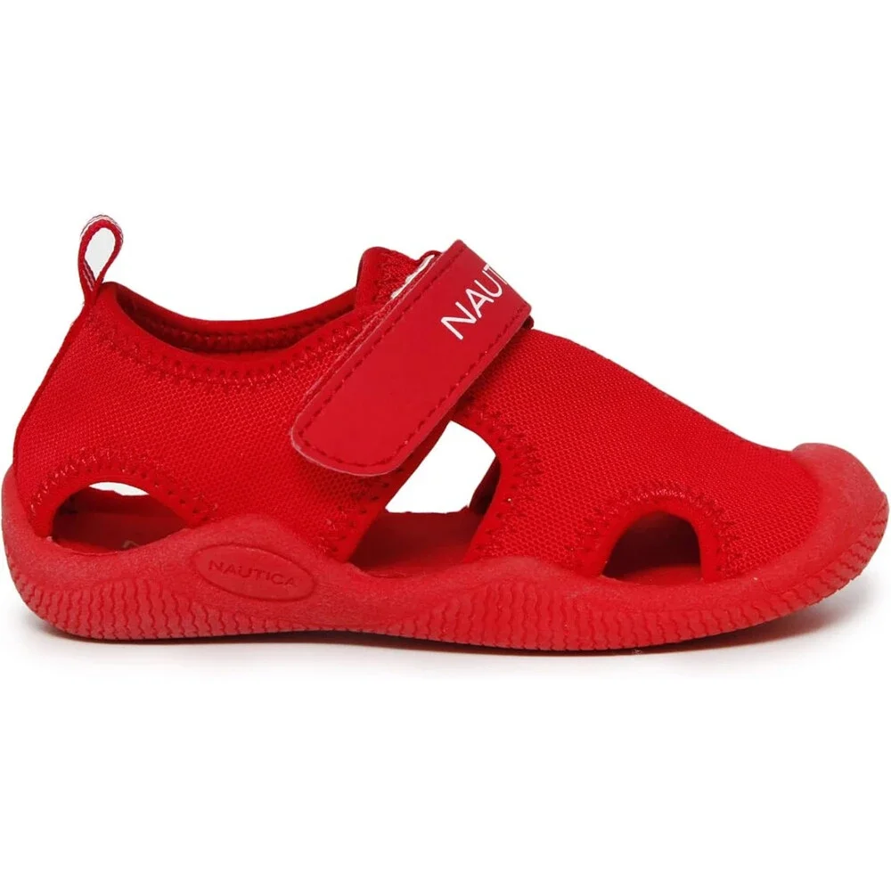 Nautica Protective Sneakers Toddler US 8C Red Closed Toe Water Shoes TLW482